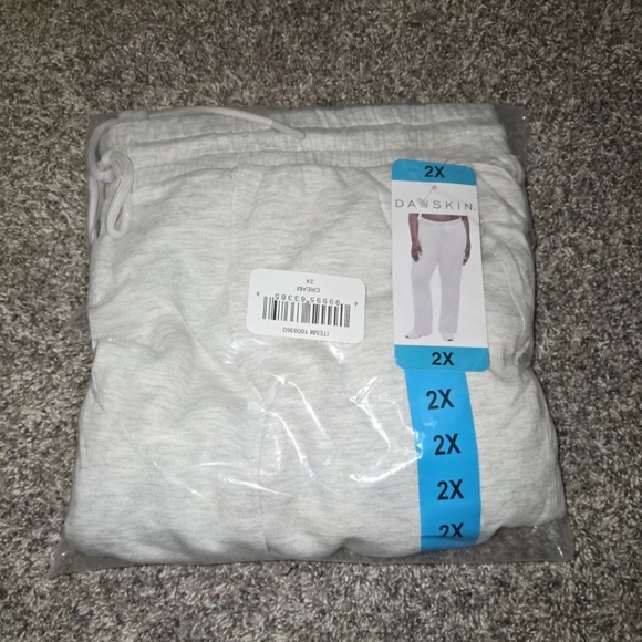 Danskin Scuba Pants Sweat Soft Cozy Lounge Plus Oatmeal Heather Variety Sizes - Picture 5 of 6